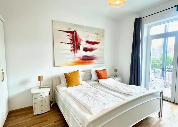 Cooles City-Appartment - Balkon